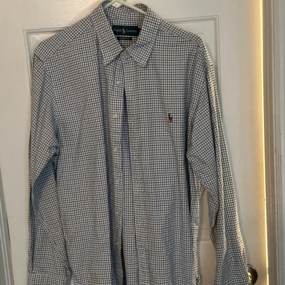 Ralph Lauren Men's Checkered Button Down Shirt